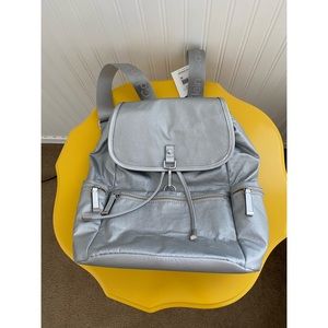 Silver backpack by CK